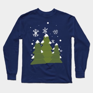 Snowy Forest Long Sleeve T-Shirt